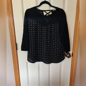 Elegant Black Women's Top
